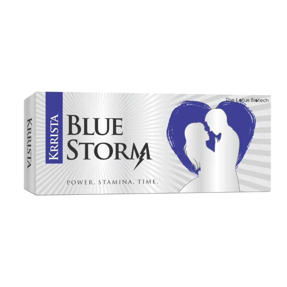 藍色風暴雙效片 Krrista Blue Storm 超強助勃 + 超長持久 (新手禁用)(10 粒 / 盒)