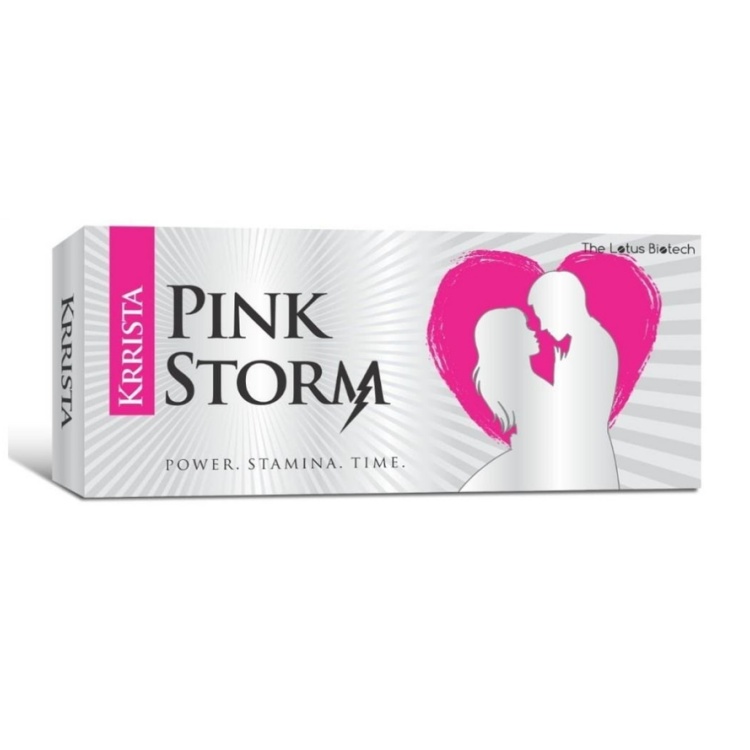 粉色風暴 犀利士雙效 印度Krrista Pink Storm - 高劑量犀利士+必利勁配方 (10粒/盒)